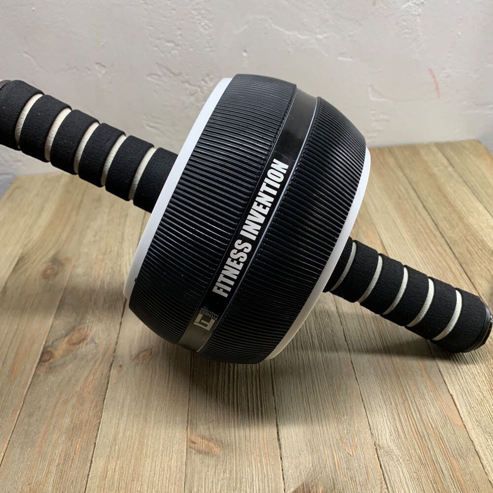 FITNESS INVENTION Ab Roller Abdominal Core Strength Workout Gym Training Sculpt